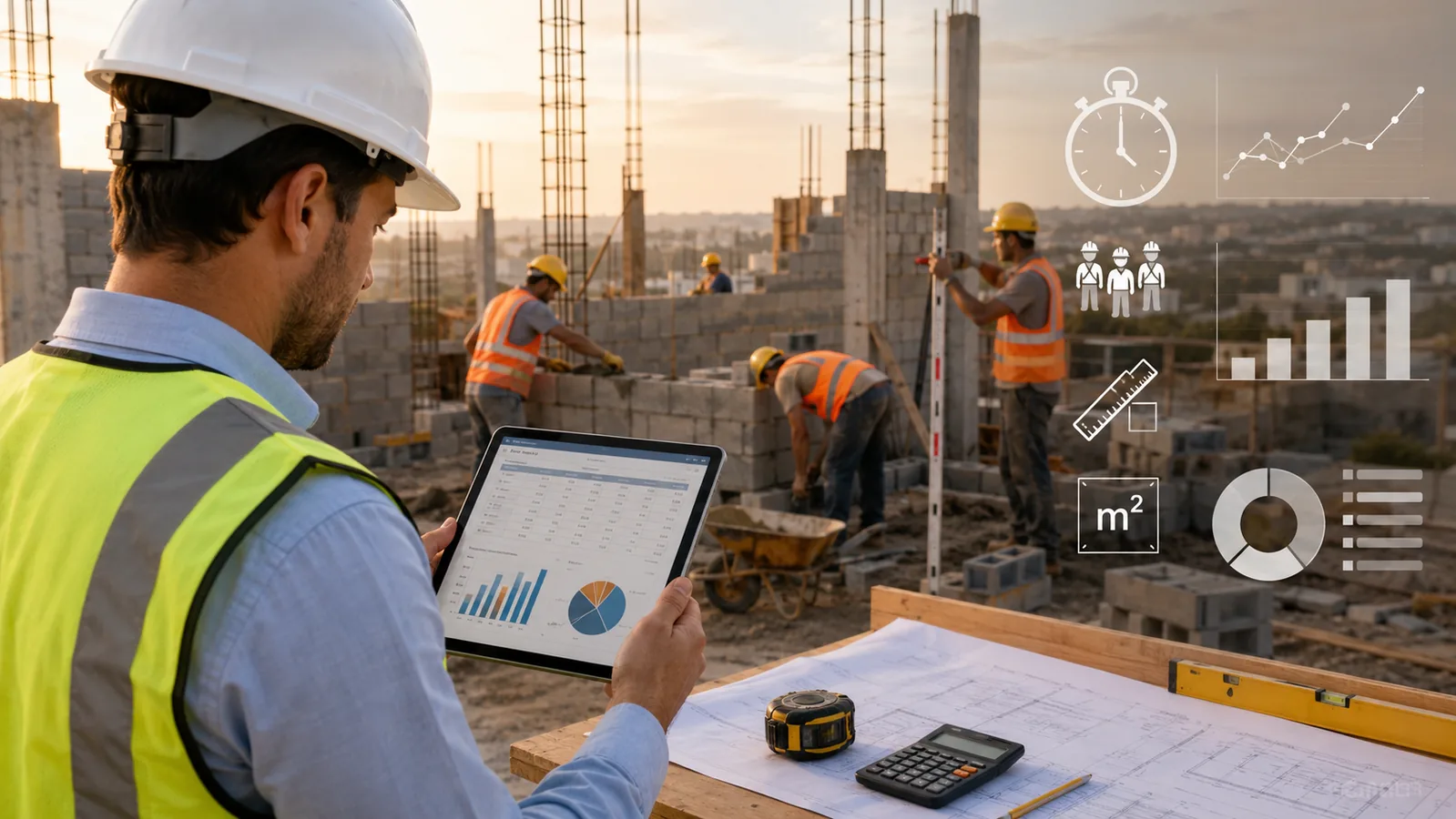 Cómo calcular rendimientos de mano de obra en construcción